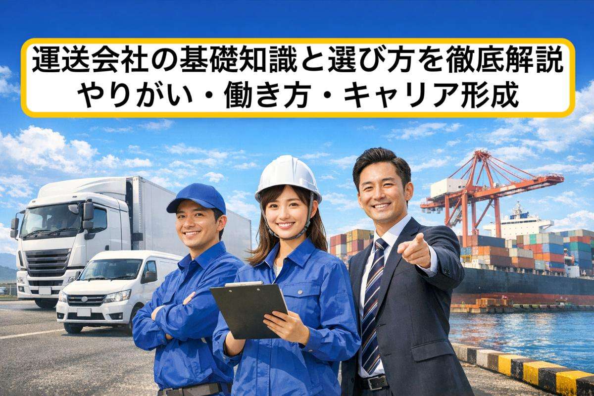 運送会社の基礎知識と選び方を徹底解説|やりがい・働き方・キャリア形成