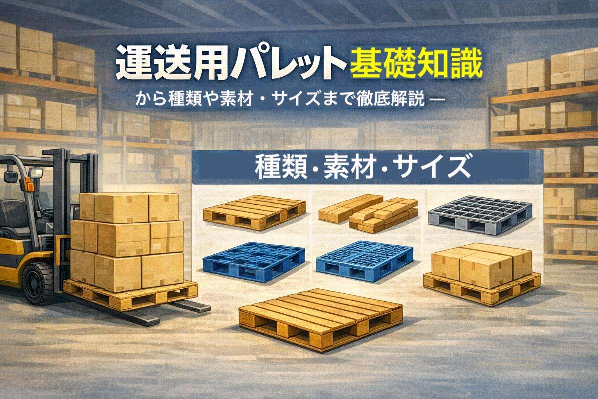 運送用パレットの基礎知識から種類や素材・サイズまで徹底解説