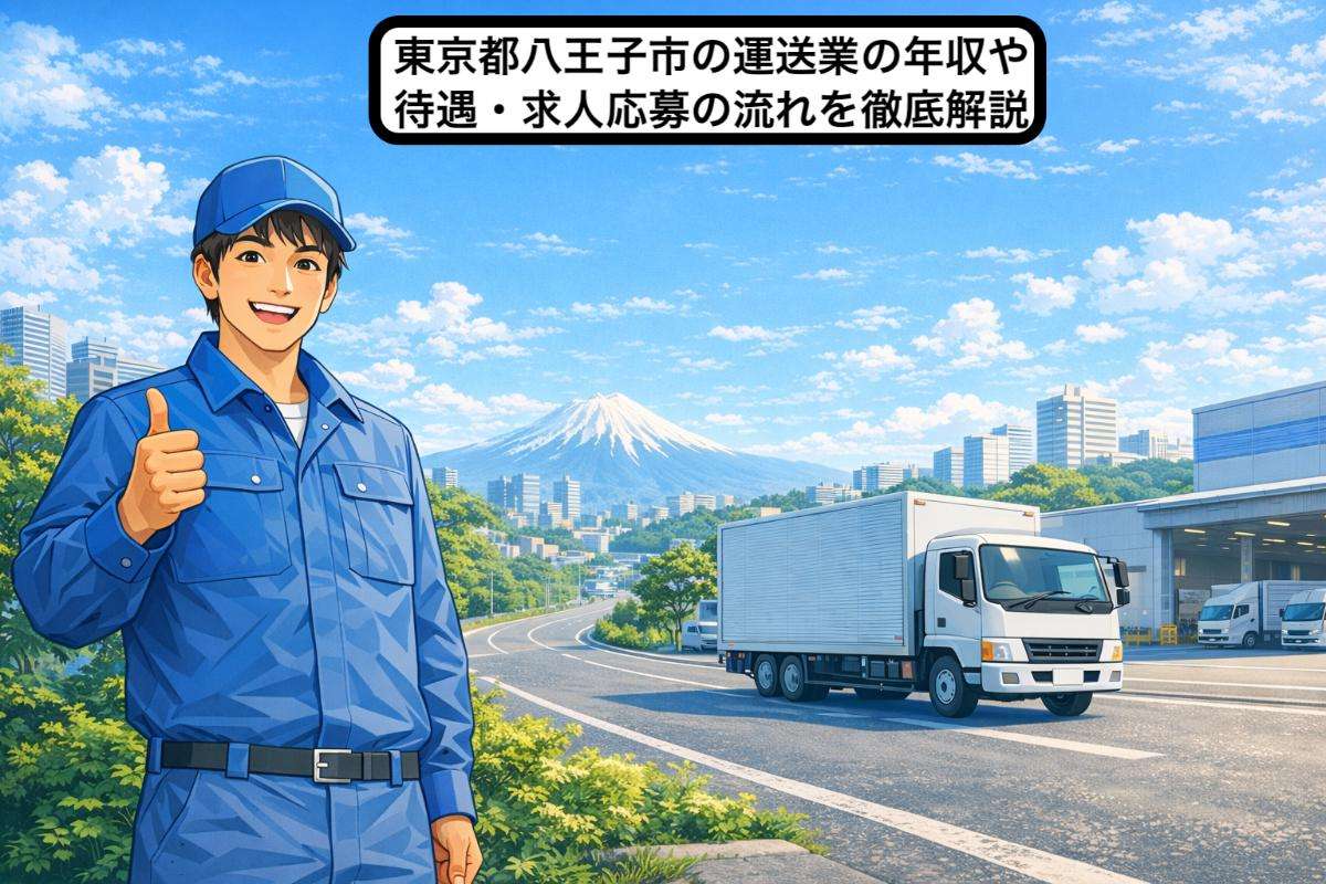 東京都八王子市の運送業の年収や待遇・求人応募の流れを徹底解説