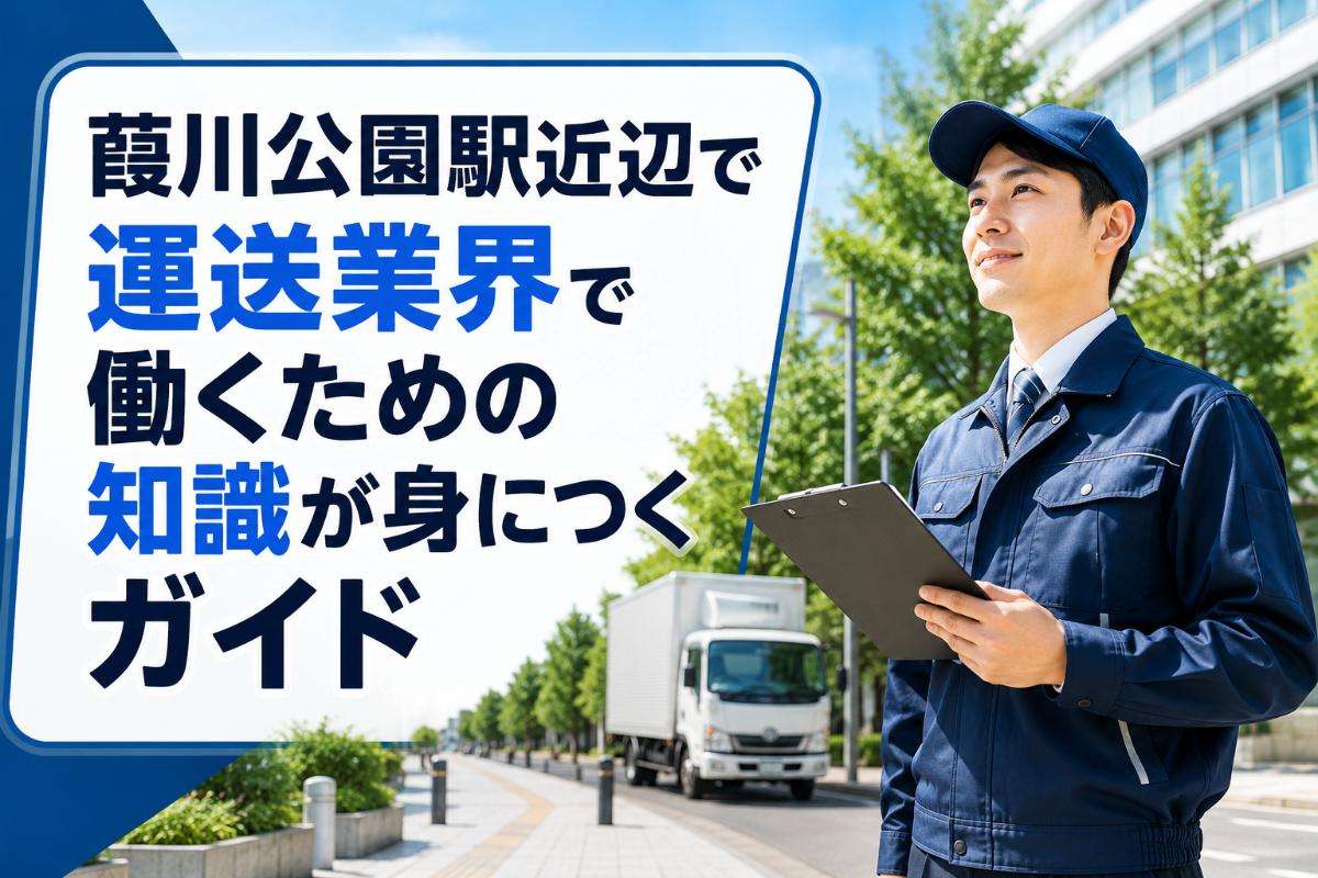 葭川公園駅近辺で運送業界で働くための知識が身につくガイド
