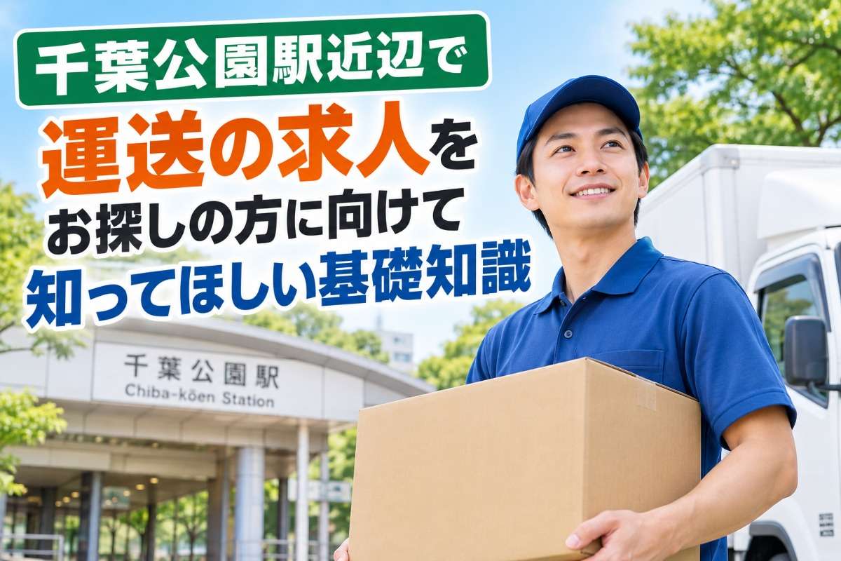 千葉公園駅近辺で運送の求人をお探しの方に向けて知ってほしい基礎知識
